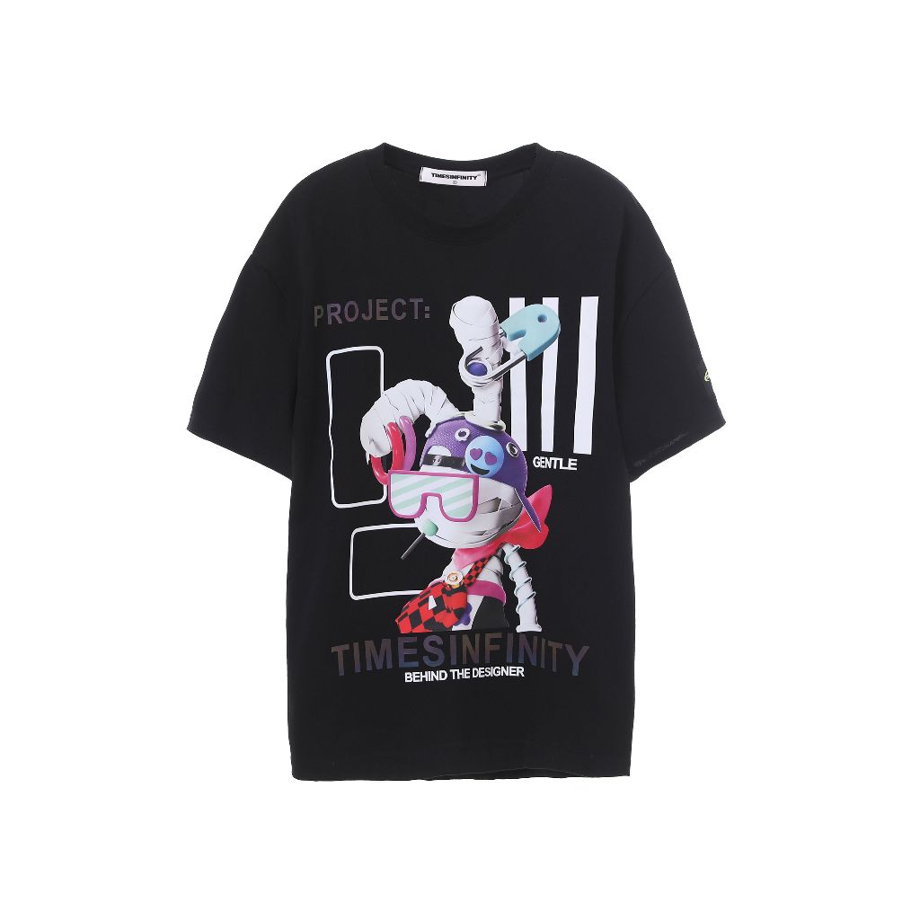 Space Bunny Futuristic Print Shirt 00096