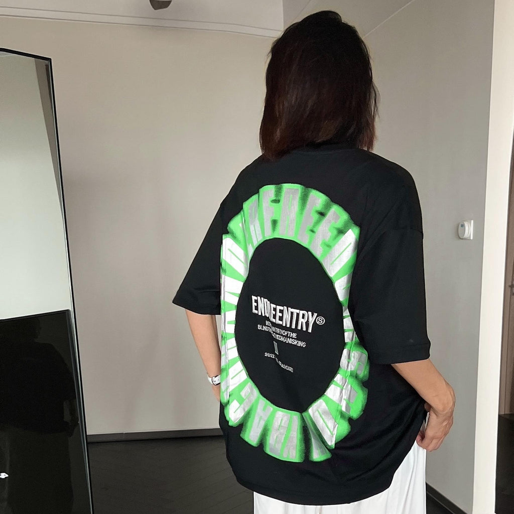 FANCY TEXT IN CIRCLE Tee 5066