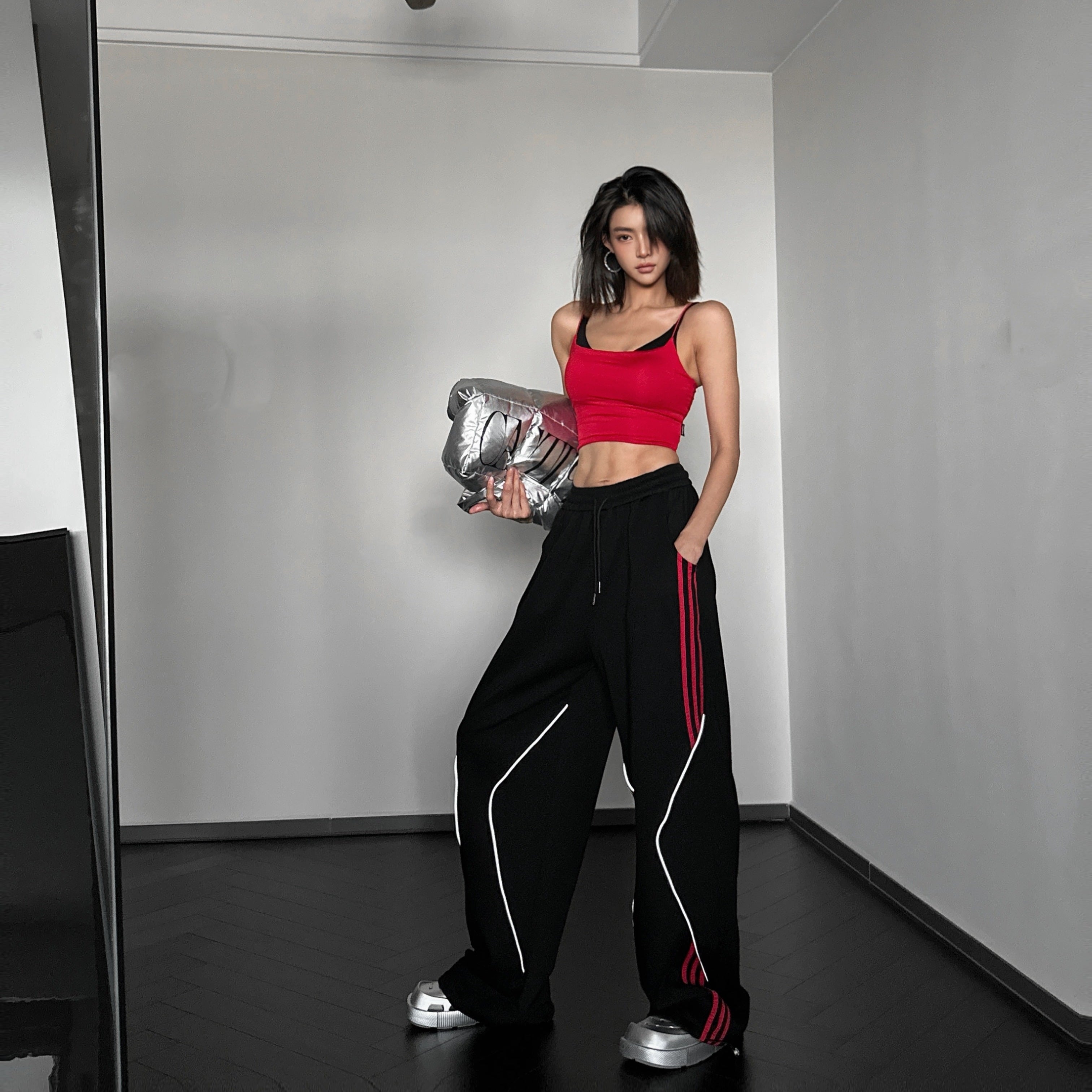 REFLECTIVE STRIPE LONG PANTS ST5088