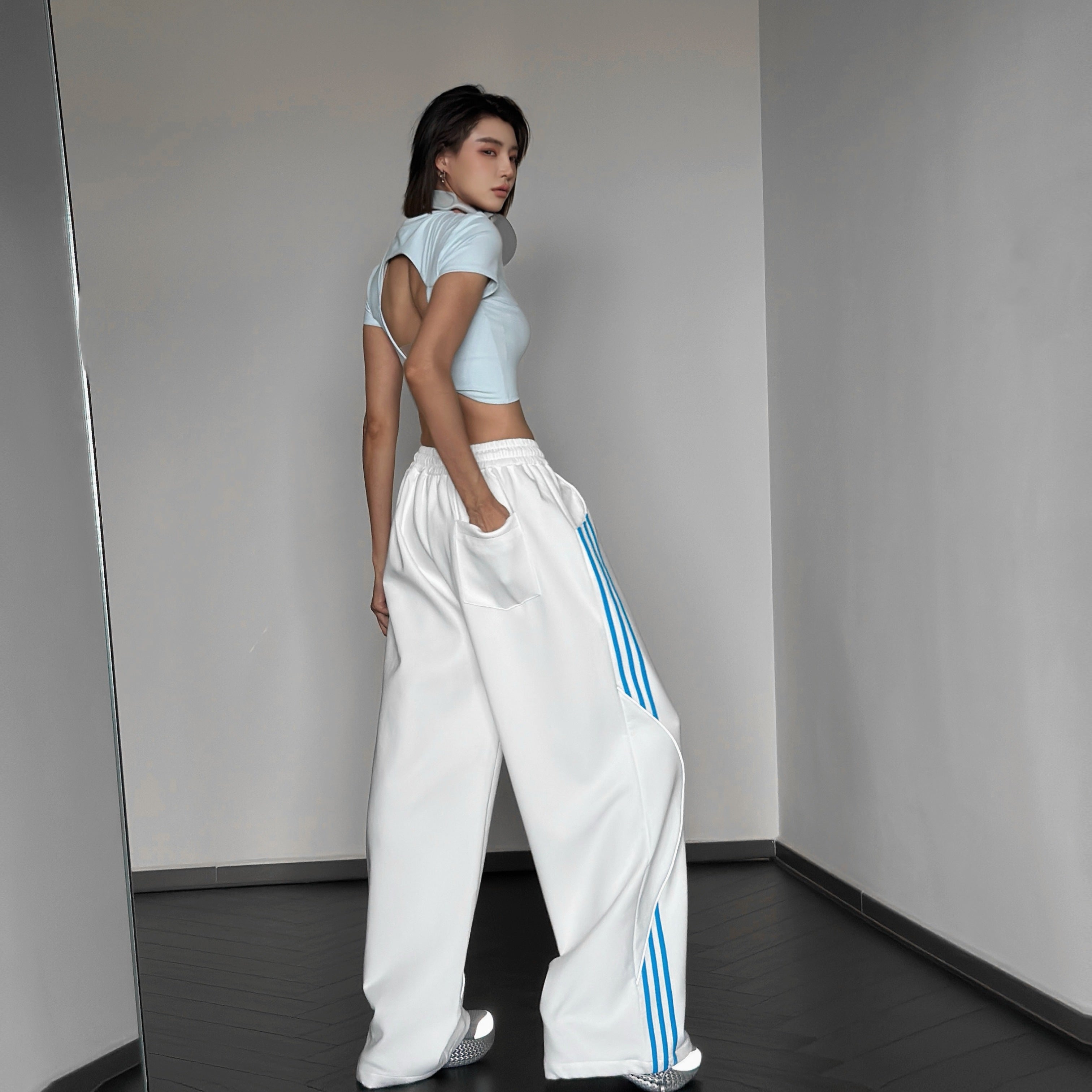 REFLECTIVE STRIPE LONG PANTS ST5088