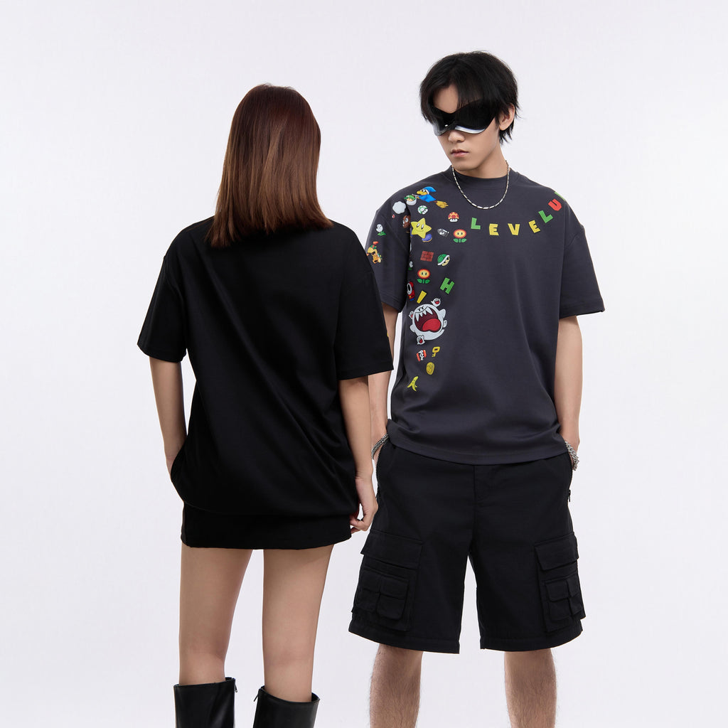 Level Up Cartoon Tee ST2356