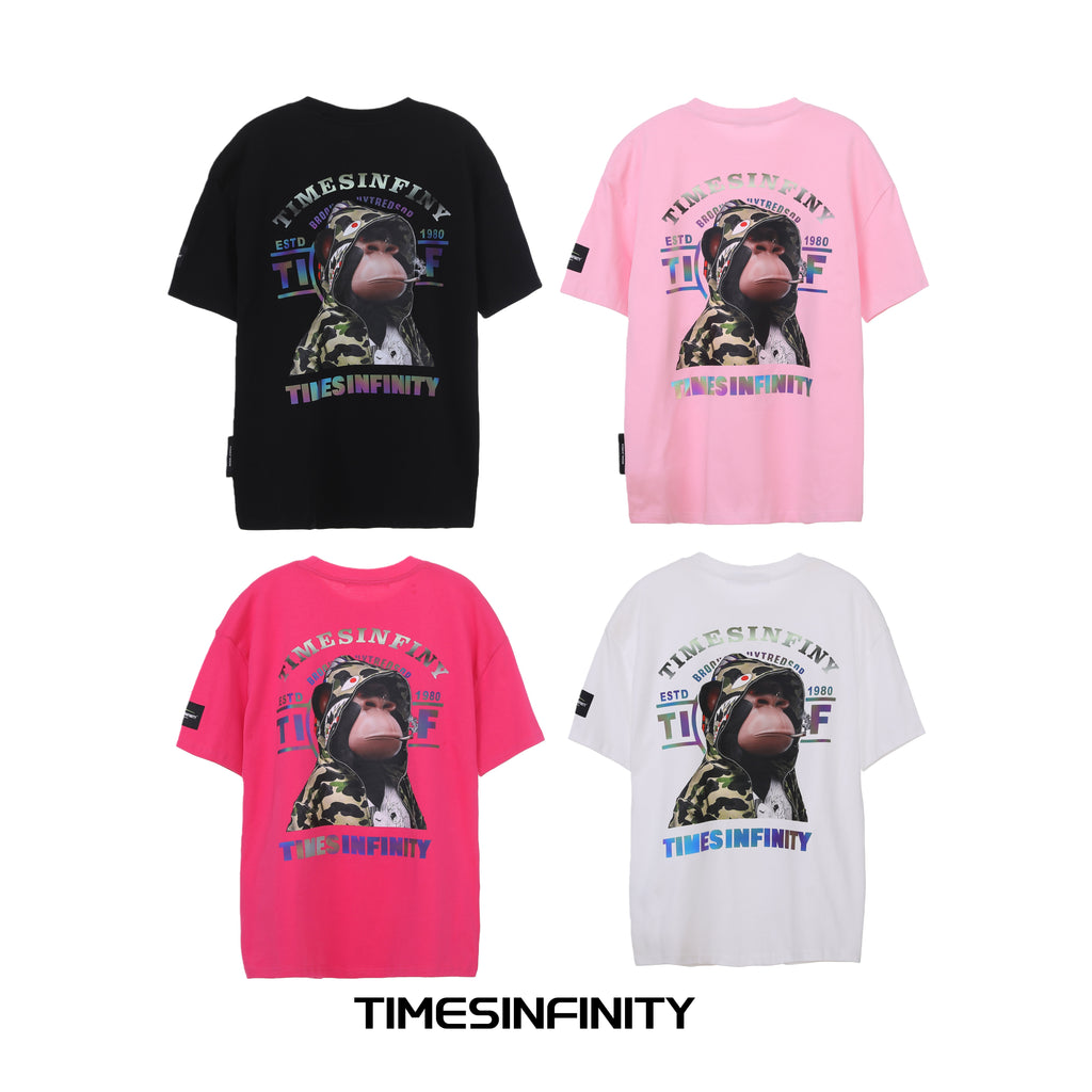 Camouflage Monkey Graphic Tee 07122