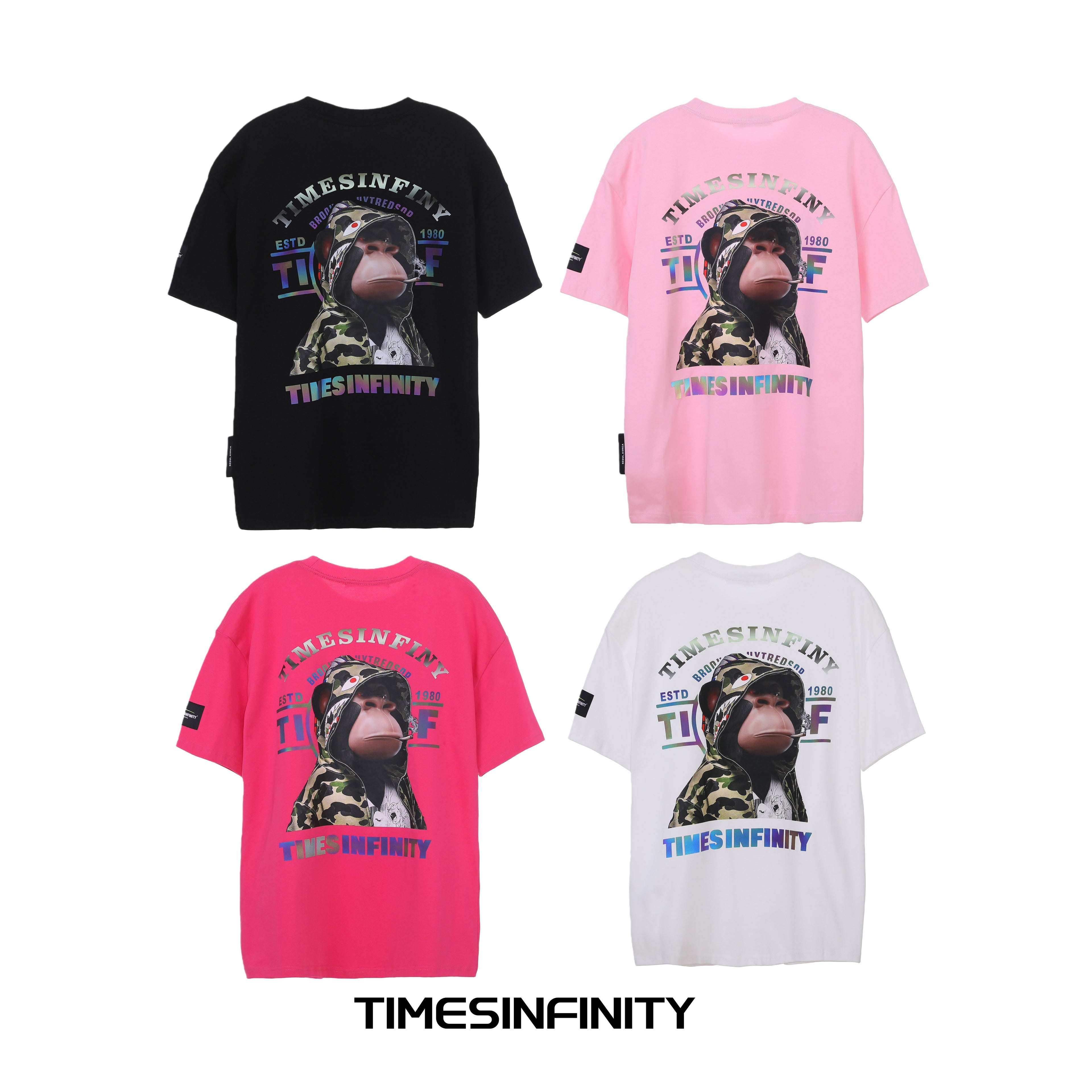 Camouflage Monkey Graphic Tee 07122