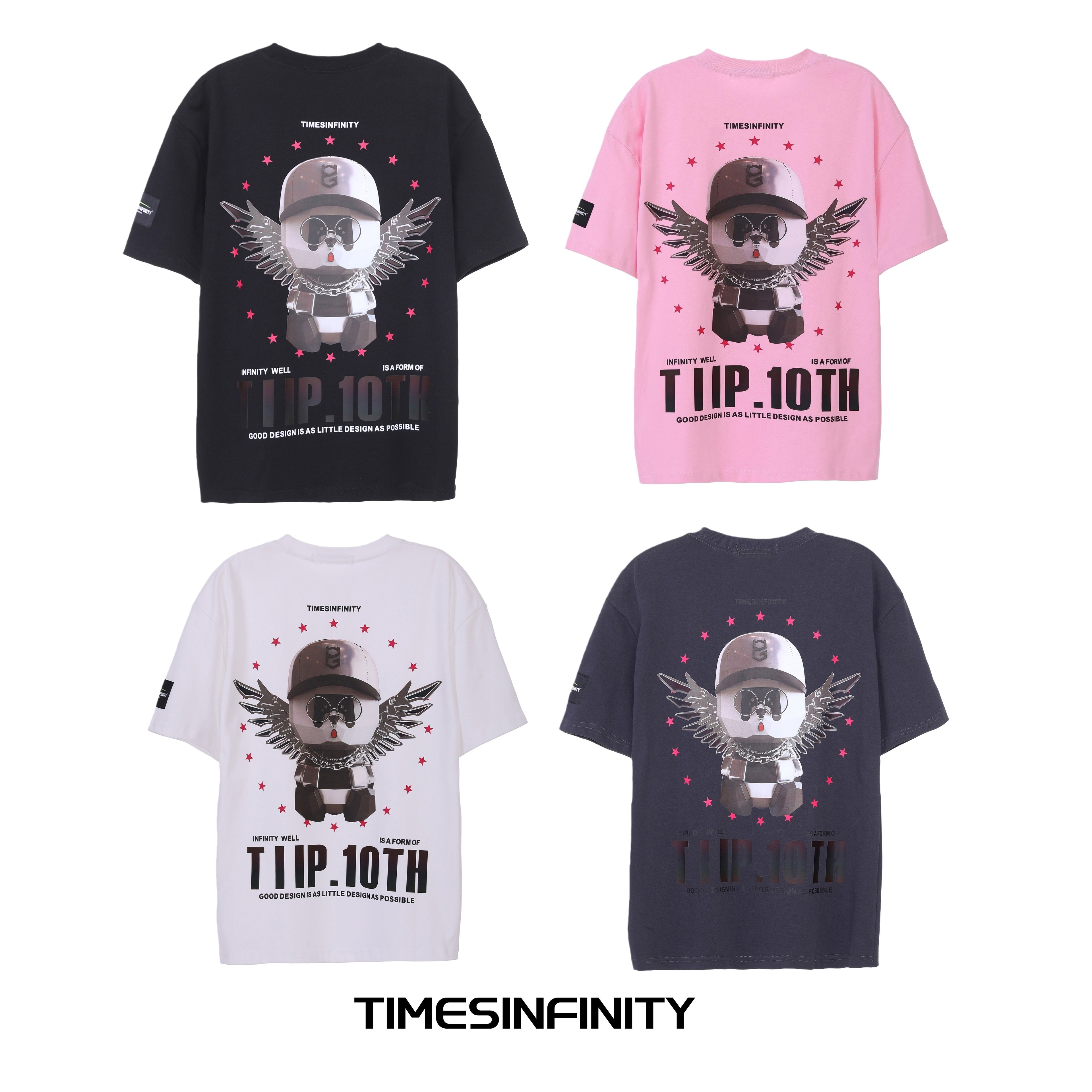 Heat Sensitive Angel Panda Print Tee 77108