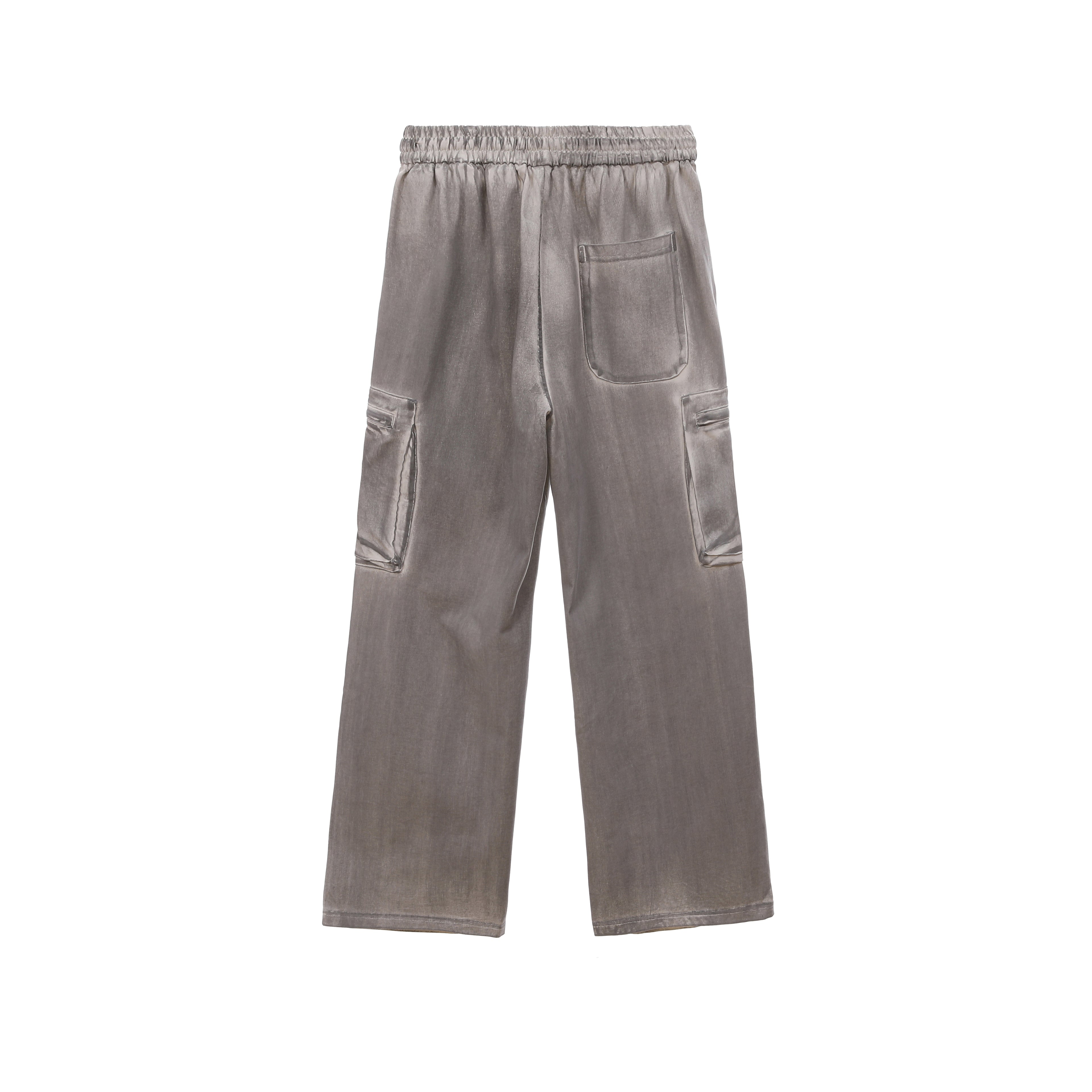 Acid Wash Cargo Long Pants 2693