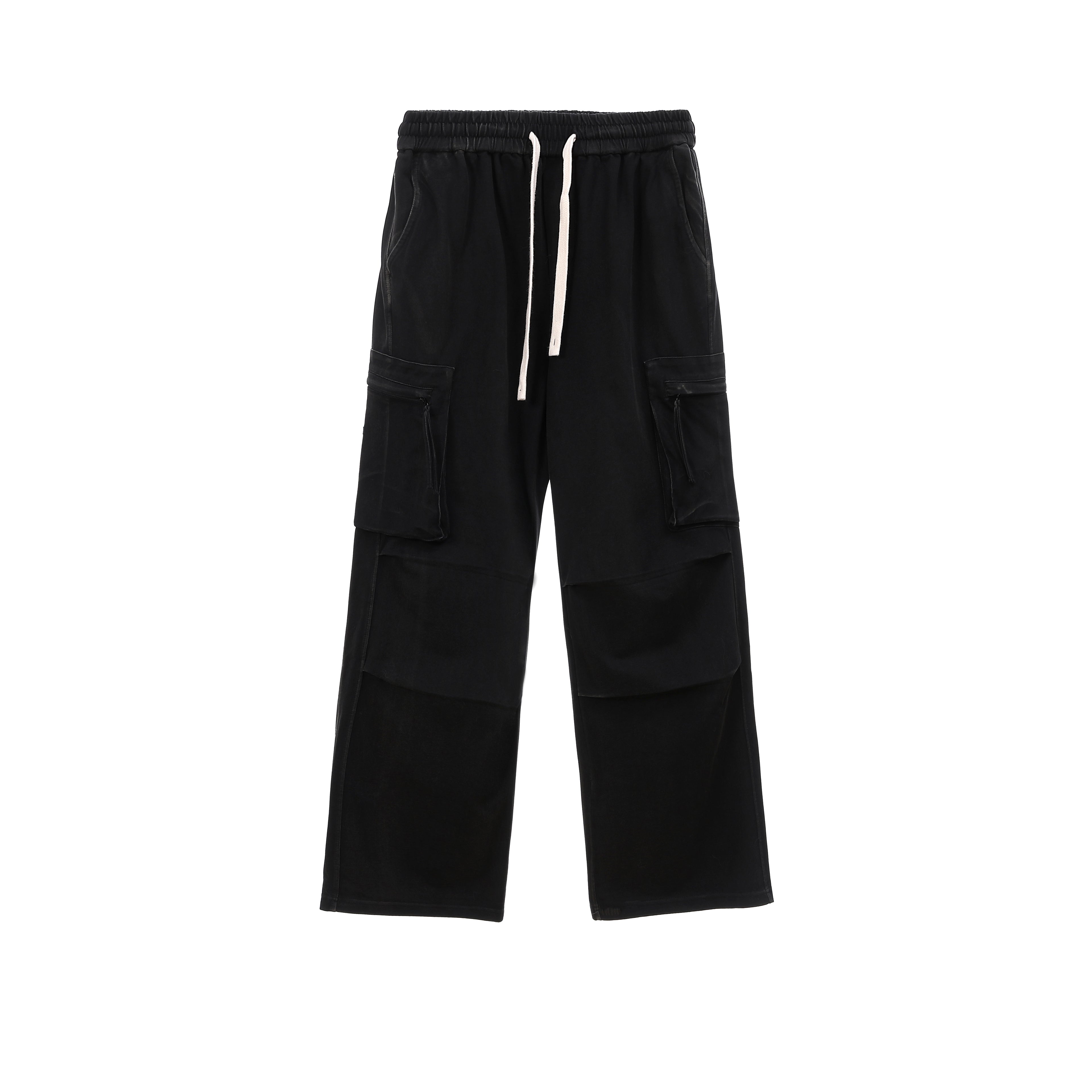 Acid Wash Cargo Long Pants 2693