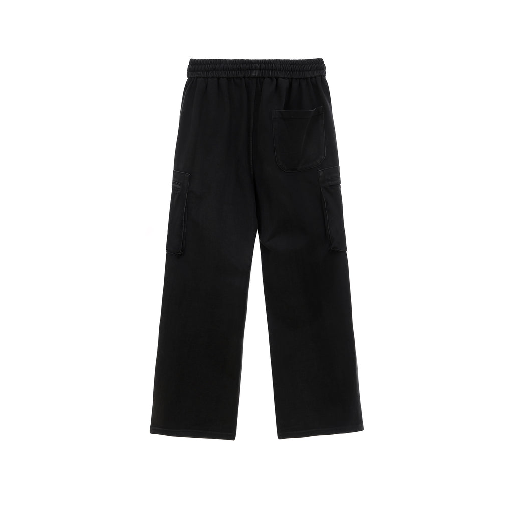 Acid Wash Cargo Long Pants 2693