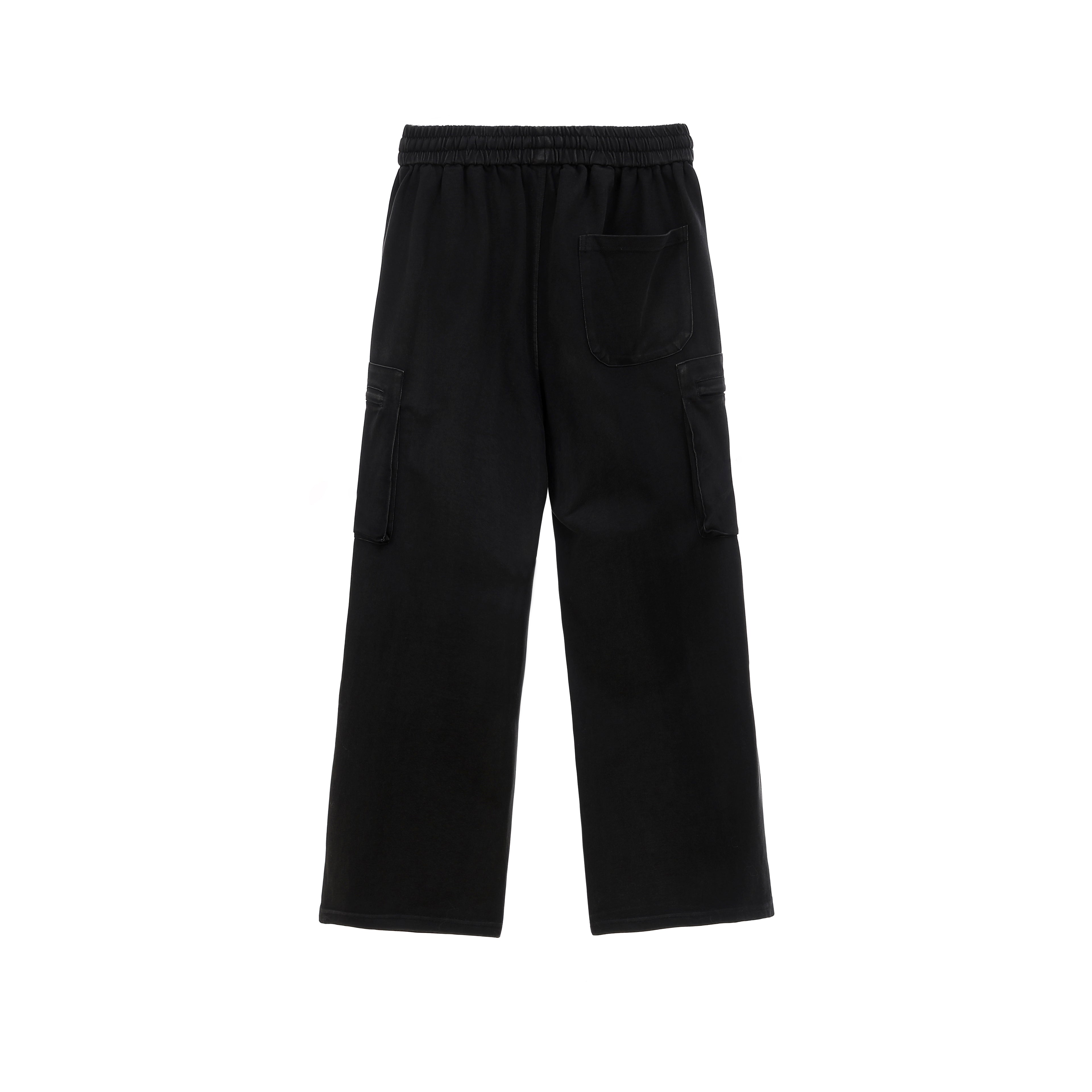 Acid Wash Cargo Long Pants 2693