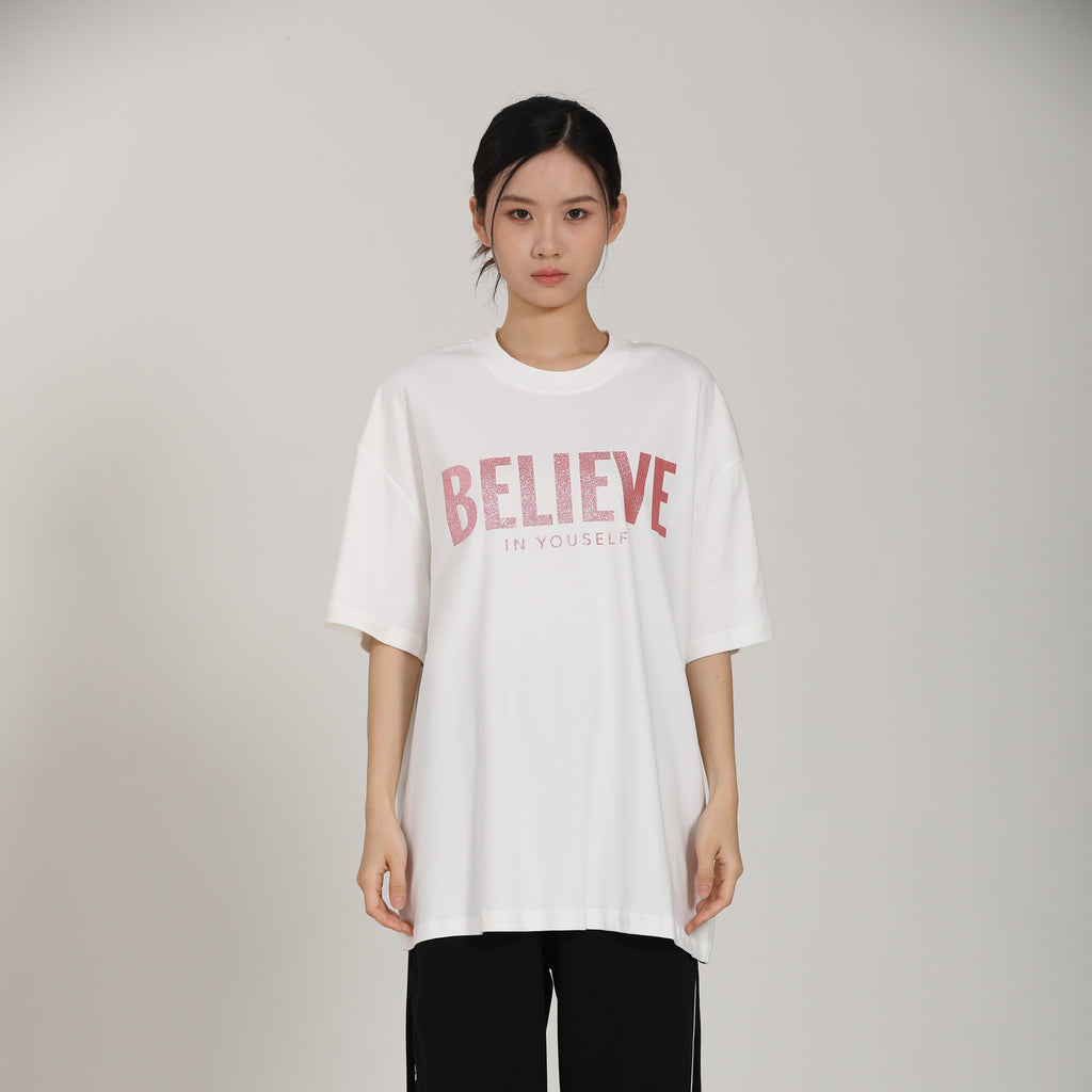 Believe In Yourself Butterfly Print Tee ST5839