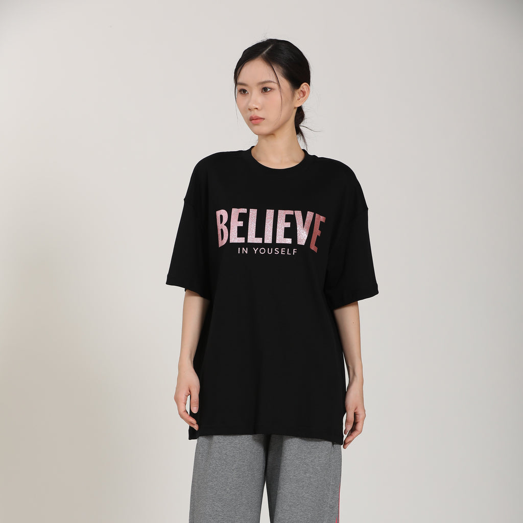 Believe In Yourself Butterfly Print Tee ST5839