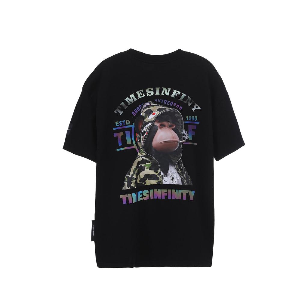 Camouflage Monkey Graphic Tee 07122