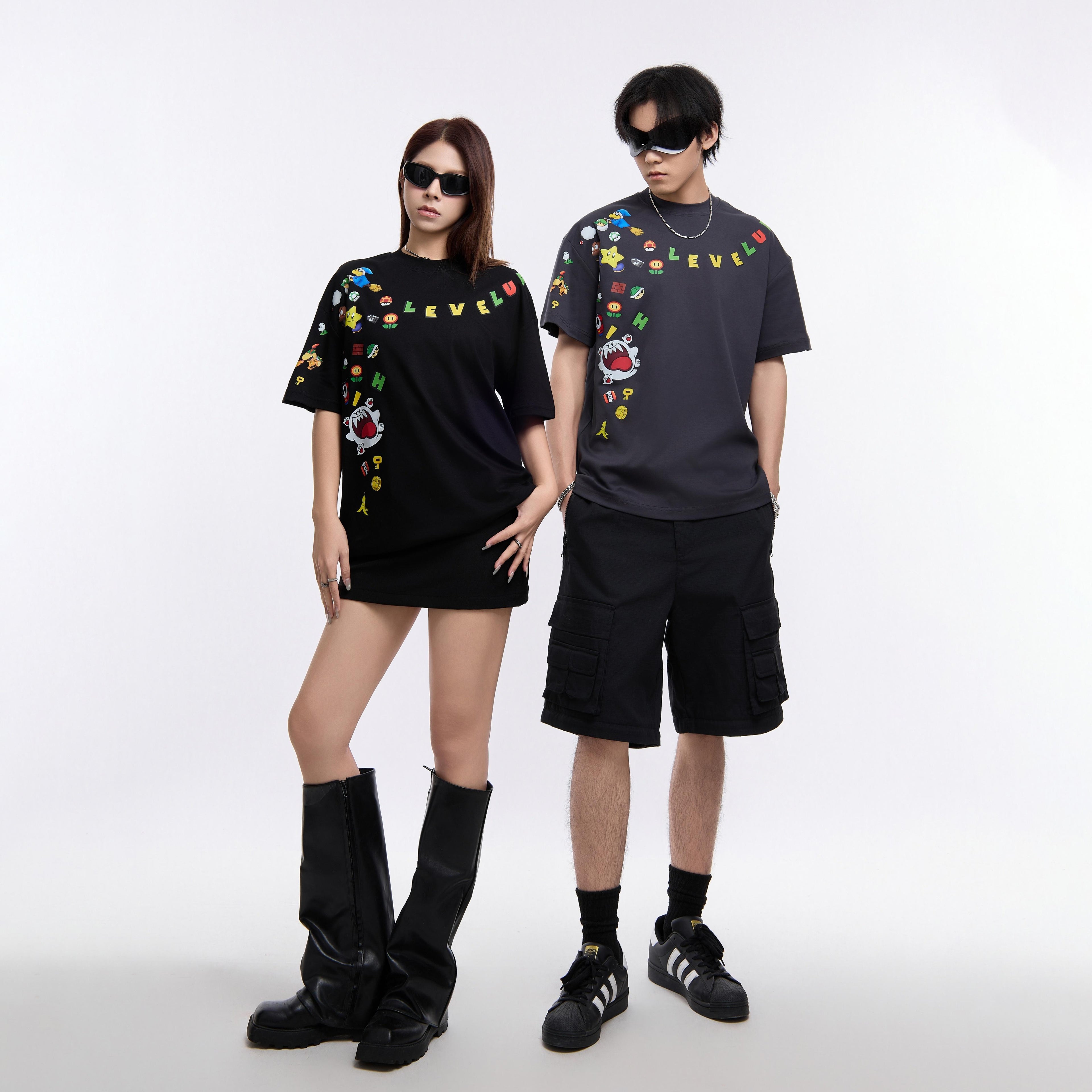 Level Up Cartoon Tee ST2356