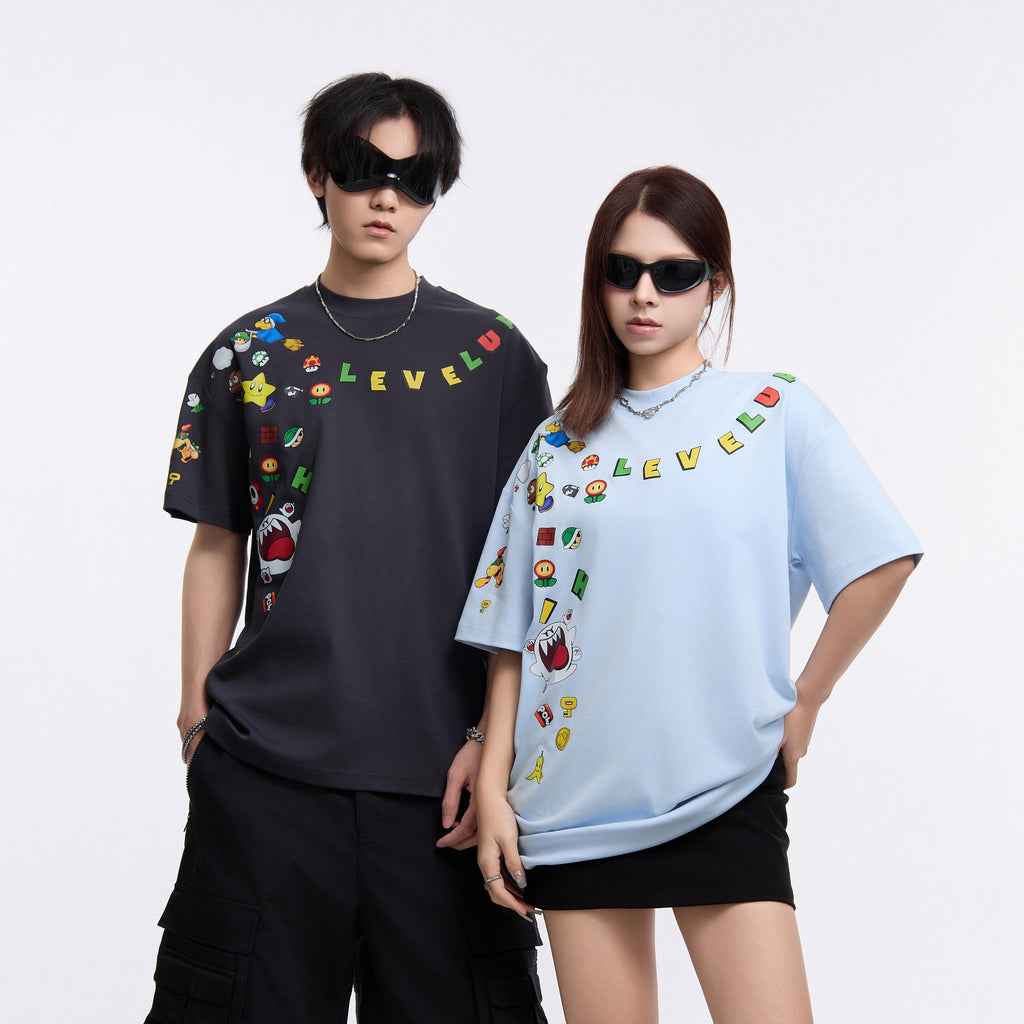 Level Up Cartoon Tee ST2356
