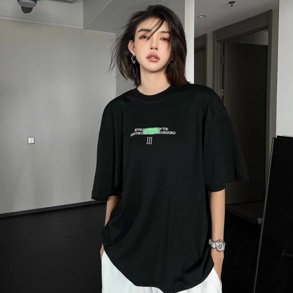 FANCY TEXT IN CIRCLE Tee 5066