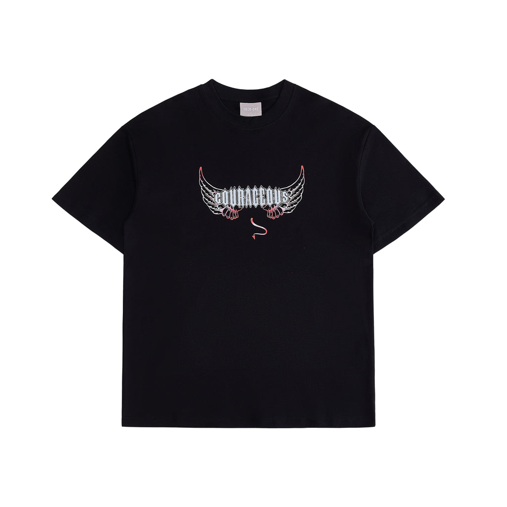 Fearless Angel Wing Cotton T-shirt X0155