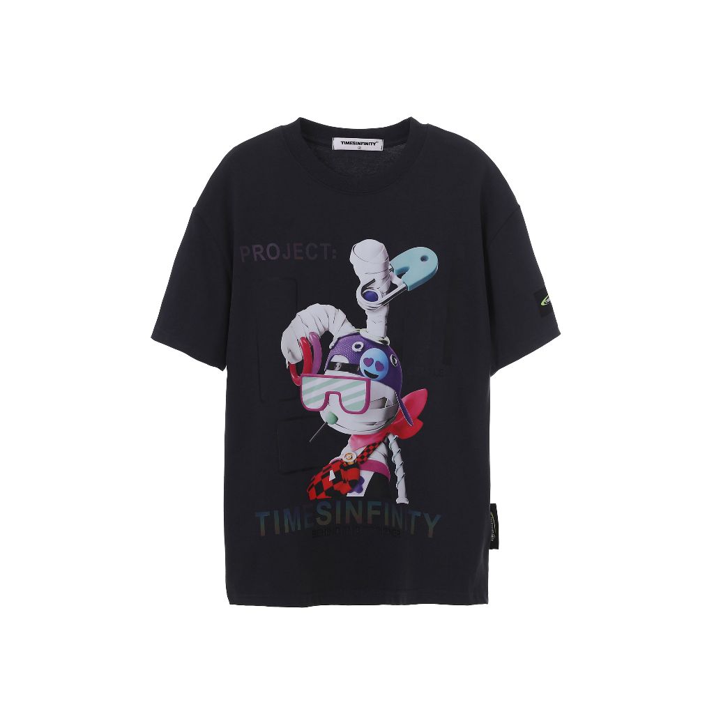 Space Bunny Futuristic Print Shirt 00096