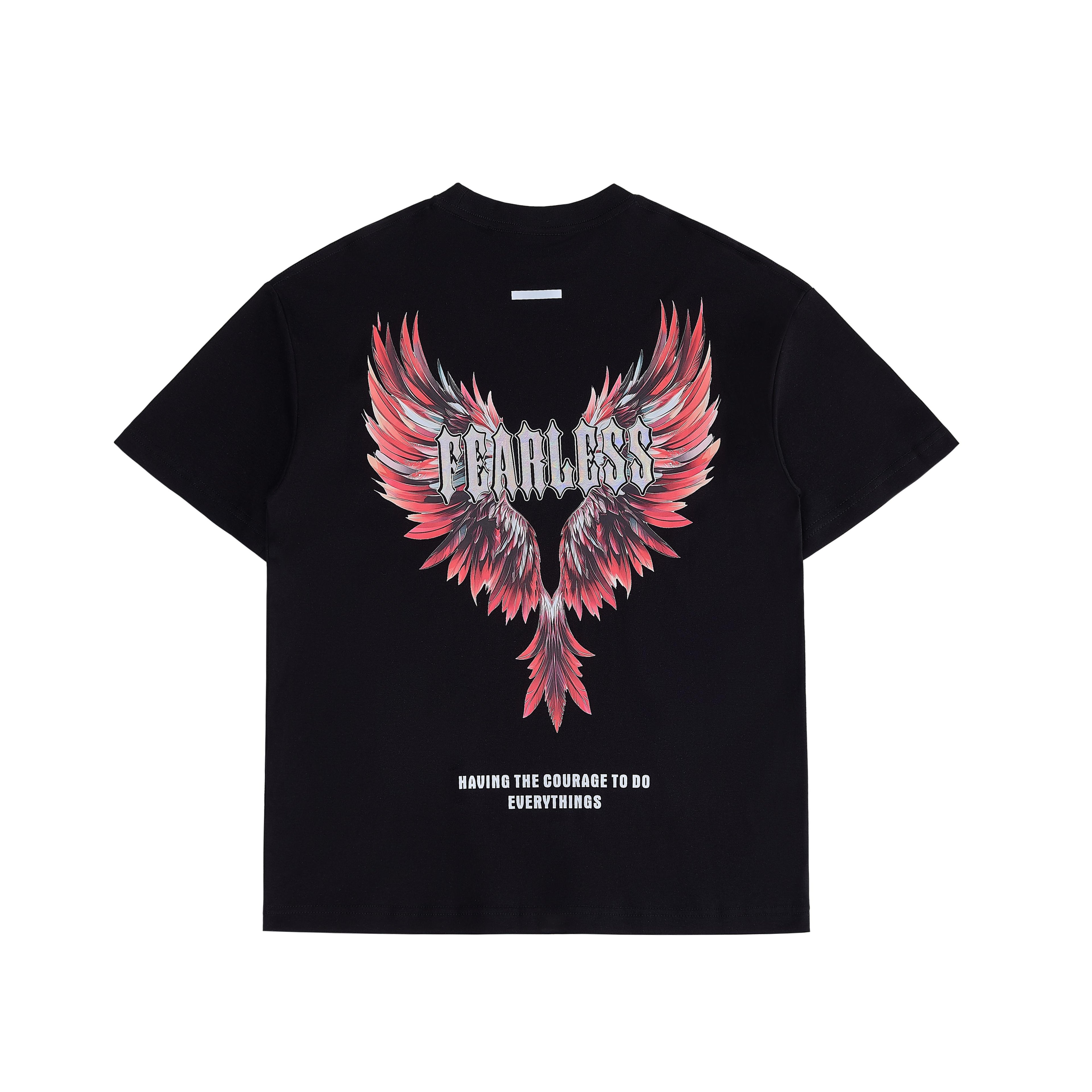 Fearless Angel Wing Cotton T-shirt X0155