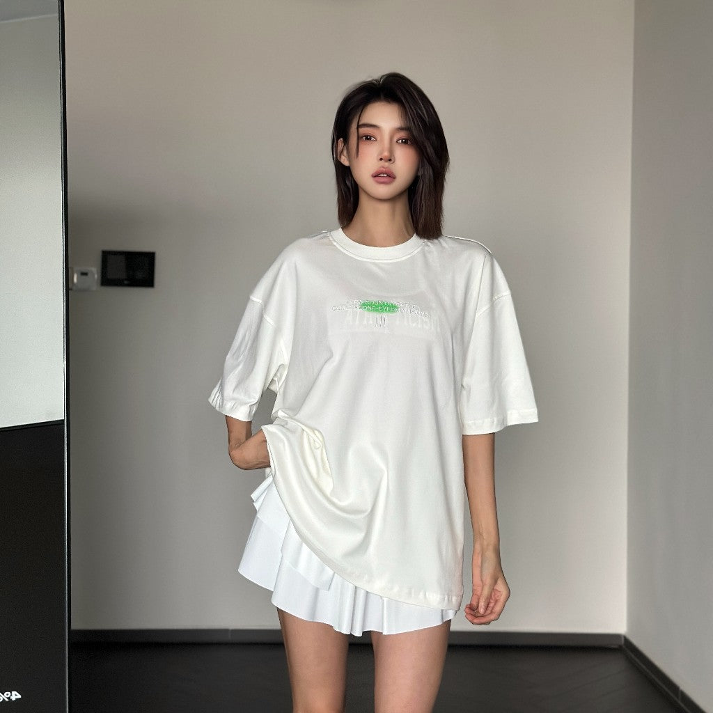 FANCY TEXT IN CIRCLE Tee 5066