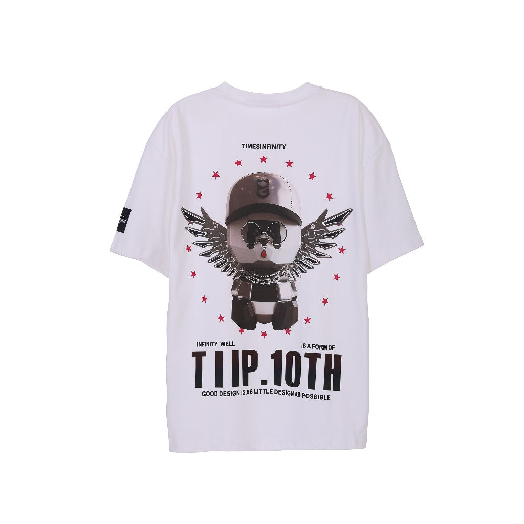 Heat Sensitive Angel Panda Print Tee 77108
