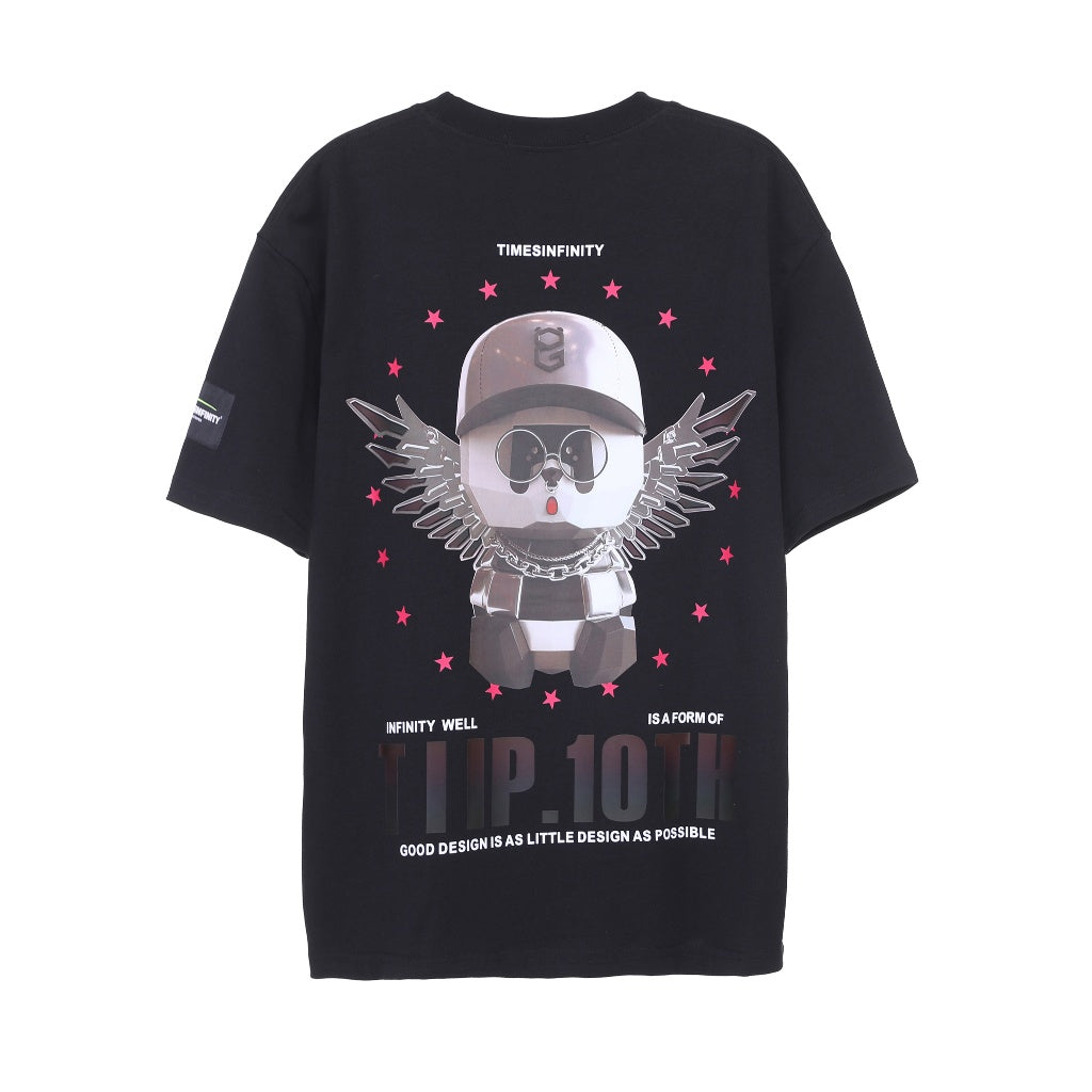 Heat Sensitive Angel Panda Print Tee 77108
