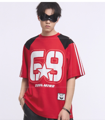 No. 68 Vintage Street Style Striped T-shirt DT5150