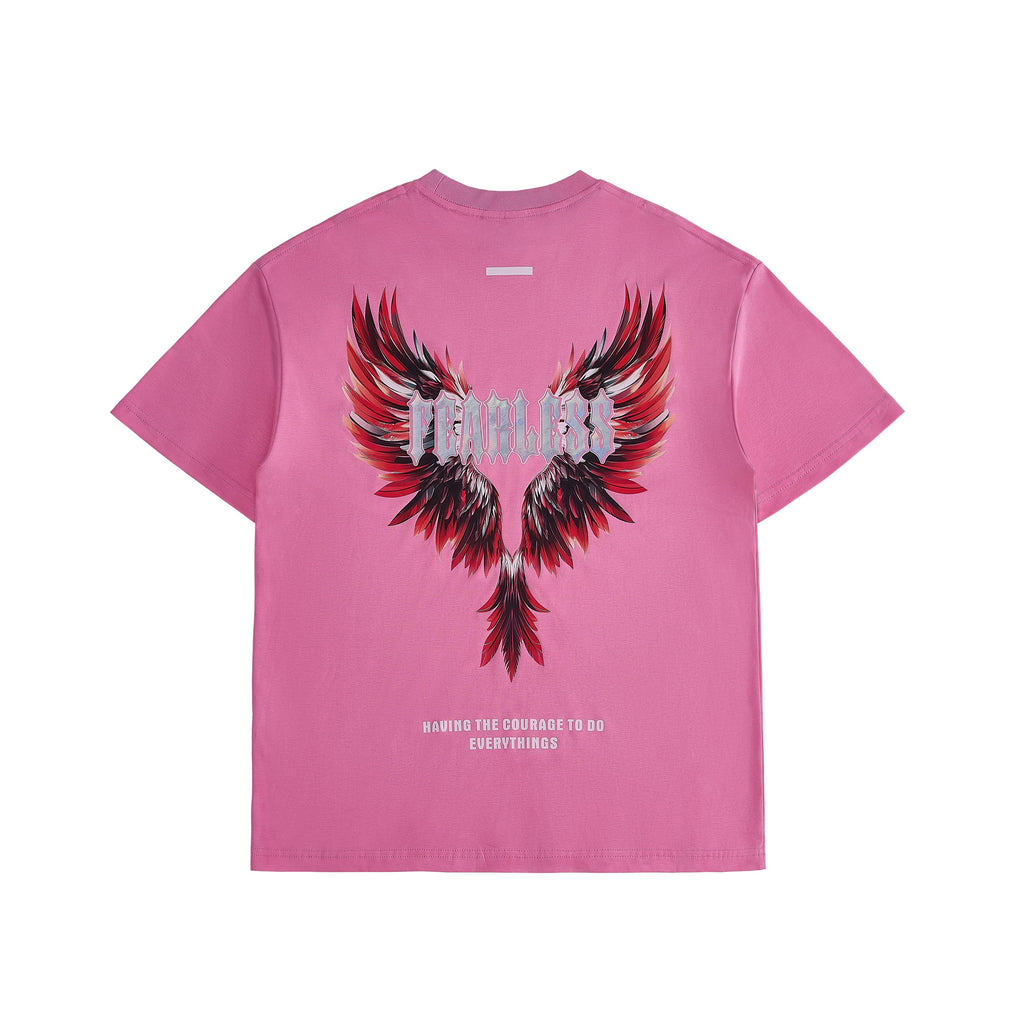 Fearless Angel Wing Cotton T-shirt X0155