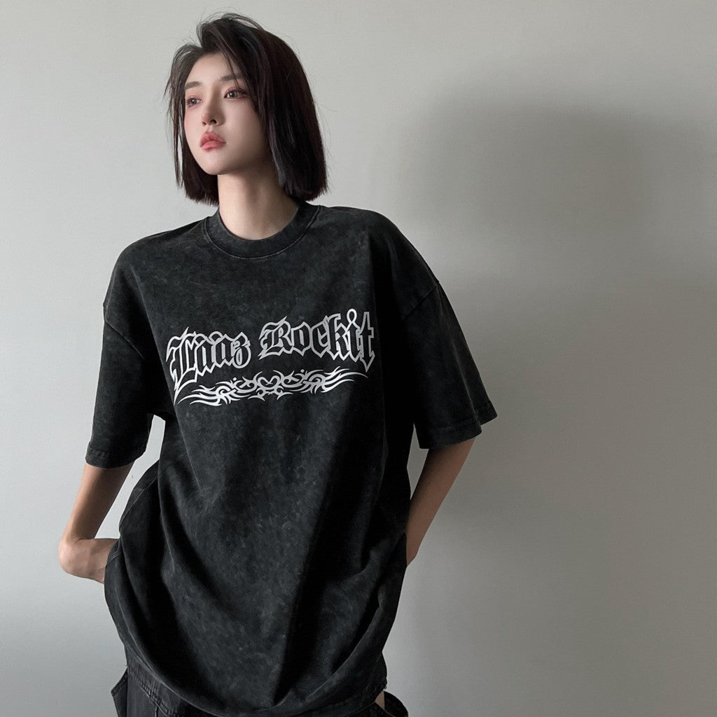 Reflective Acid Wash Tee SK6688