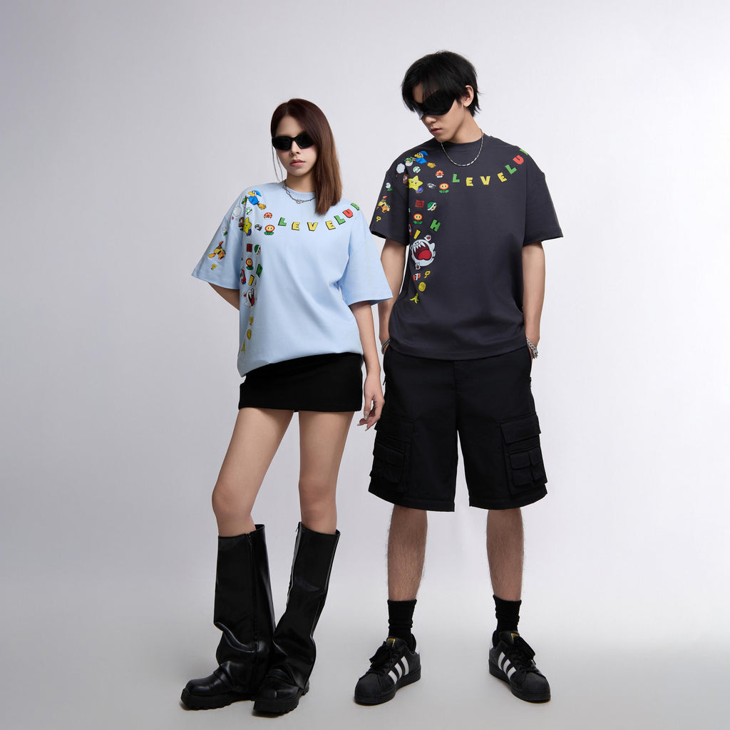 Level Up Cartoon Tee ST2356