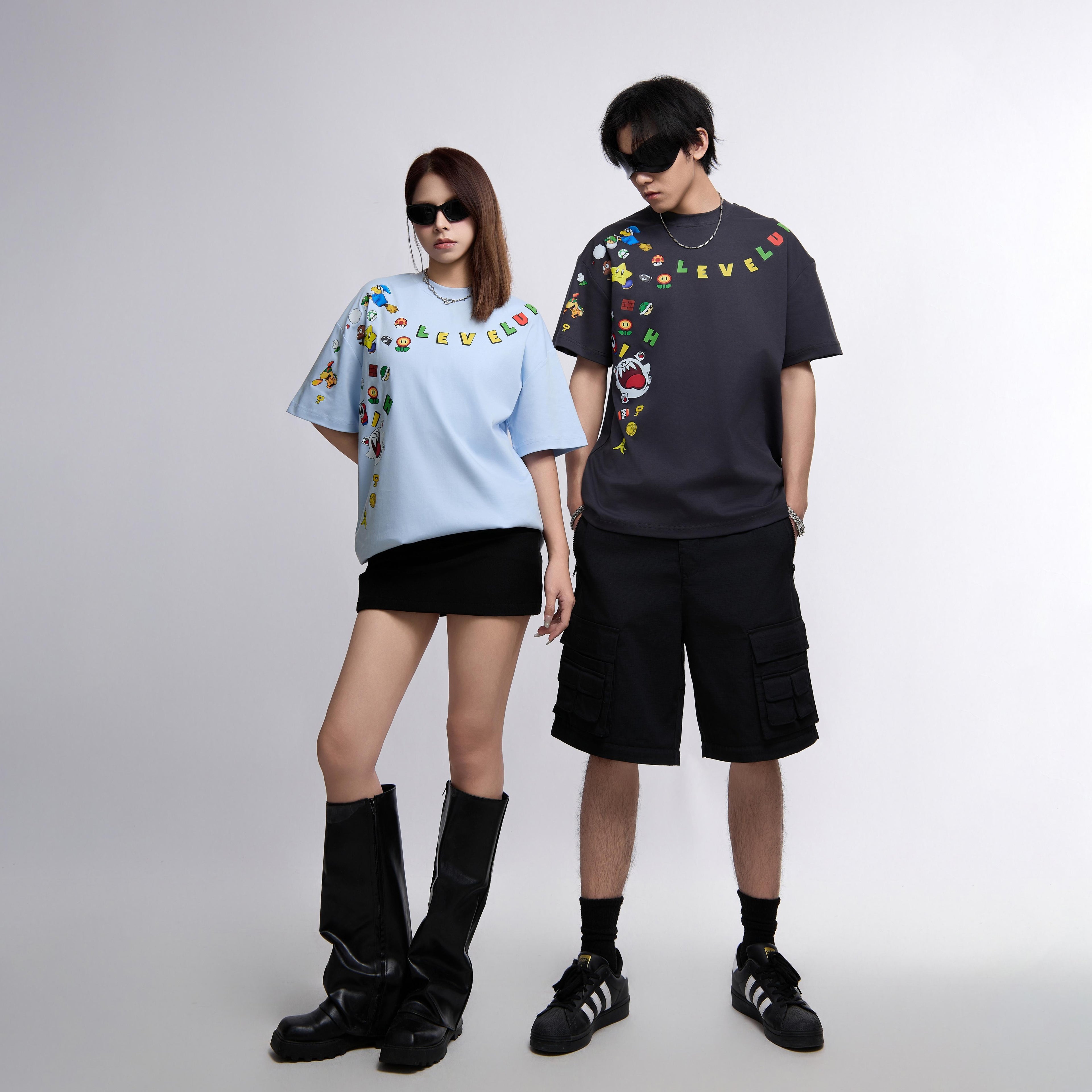 Level Up Cartoon Tee ST2356