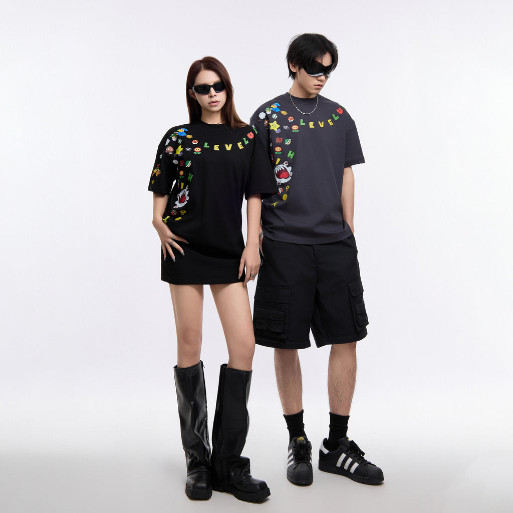 Level Up Cartoon Tee ST2356