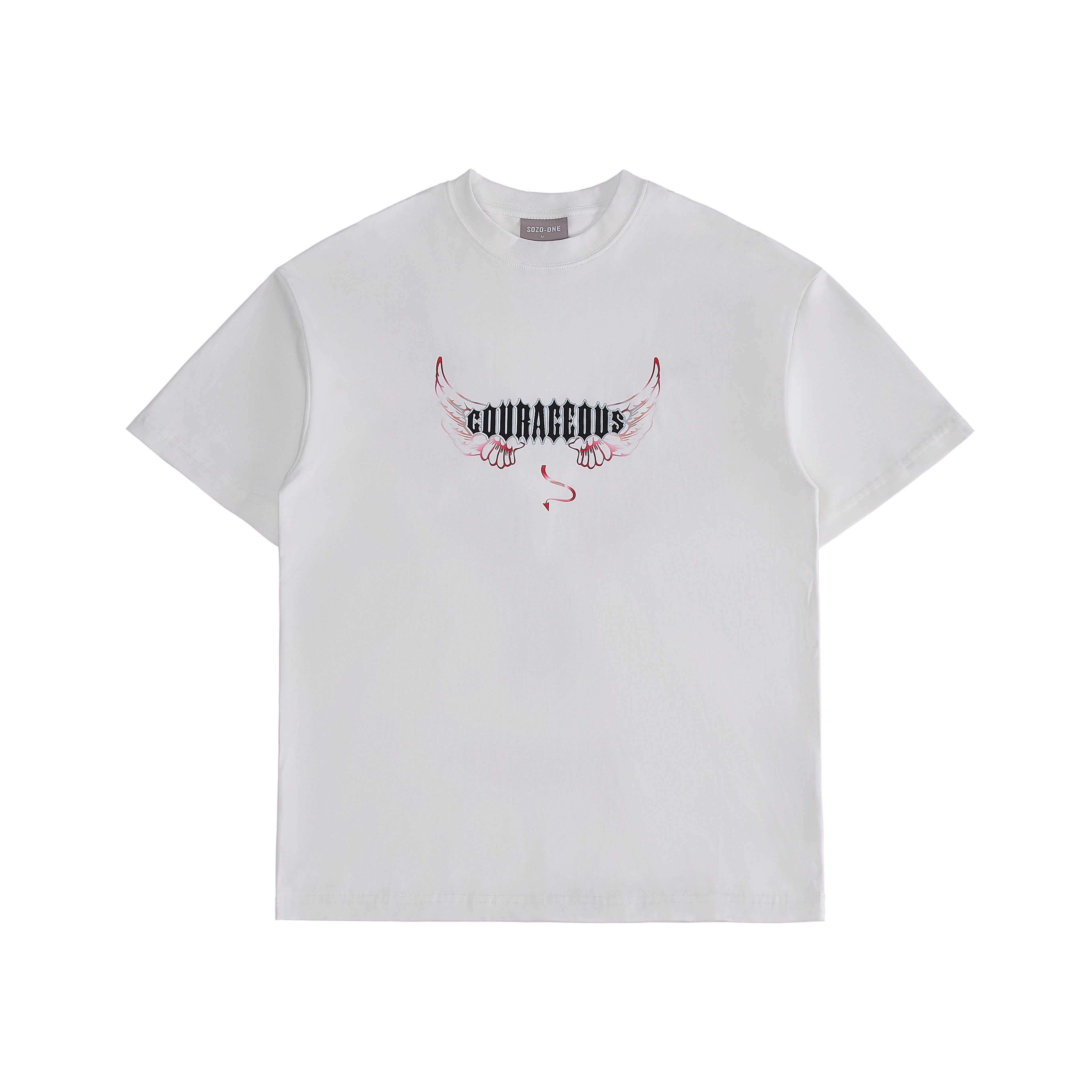 Fearless Angel Wing Cotton T-shirt X0155