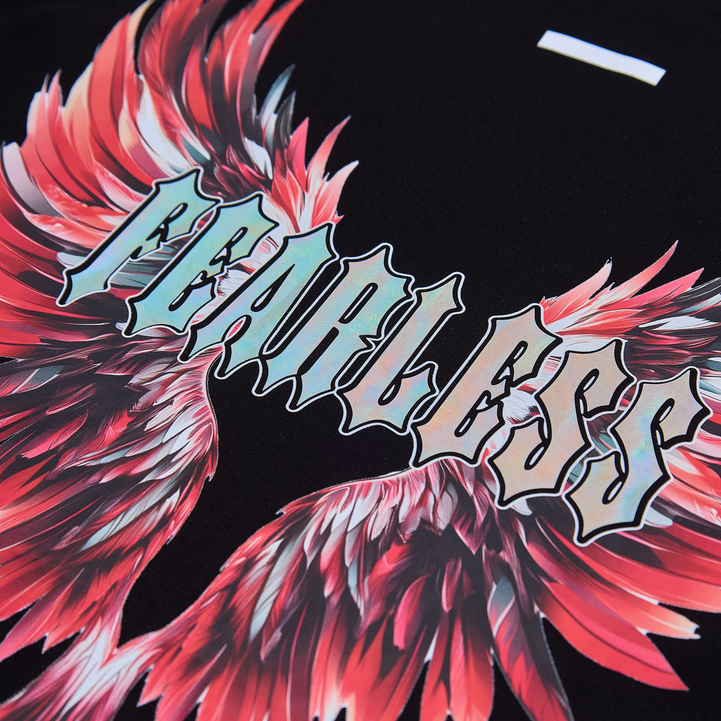 Fearless Angel Wing Cotton T-shirt X0155