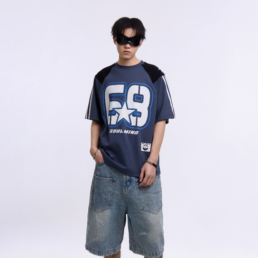 No. 68 Vintage Street Style Striped T-shirt DT5150