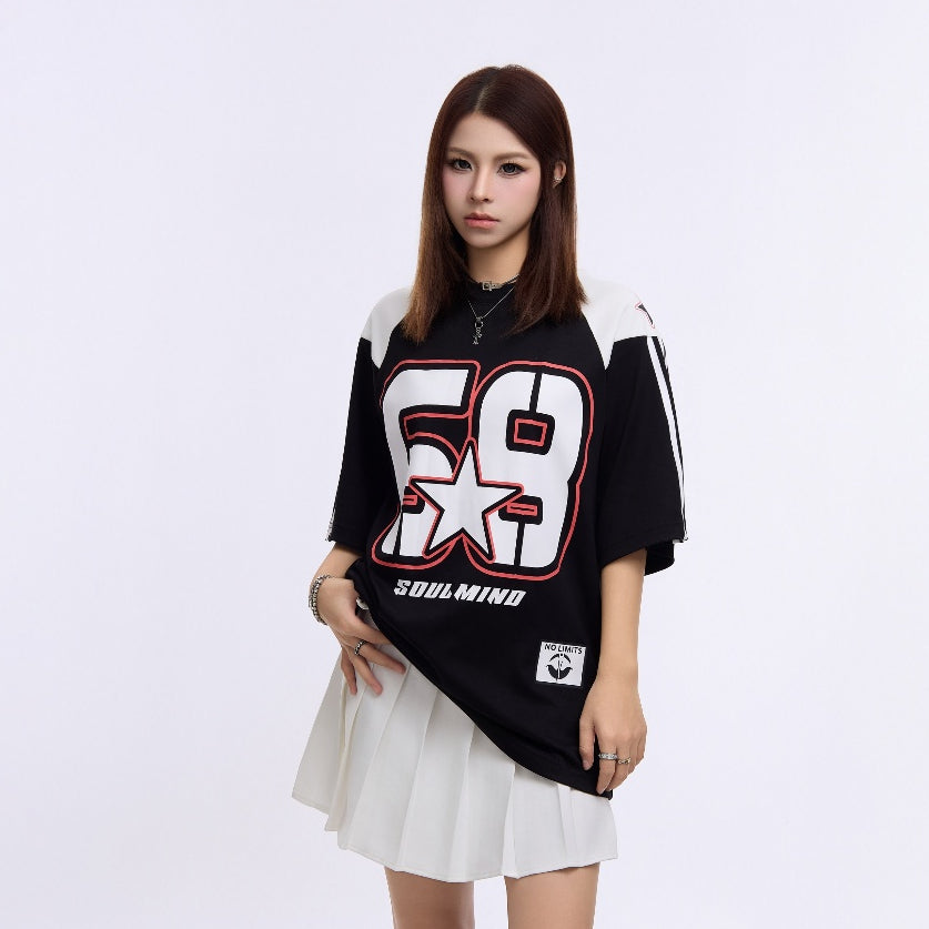 No. 68 Vintage Street Style Striped T-shirt DT5150