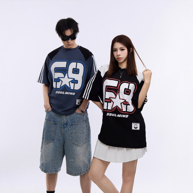 No. 68 Vintage Street Style Striped T-shirt DT5150