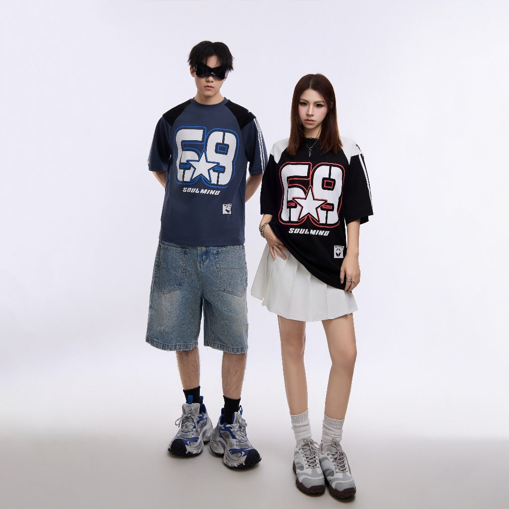 No. 68 Vintage Street Style Striped T-shirt DT5150